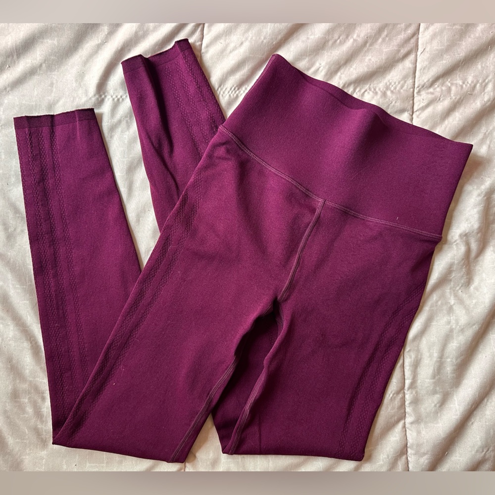 Fabletics SculptKnit Purple Leggings